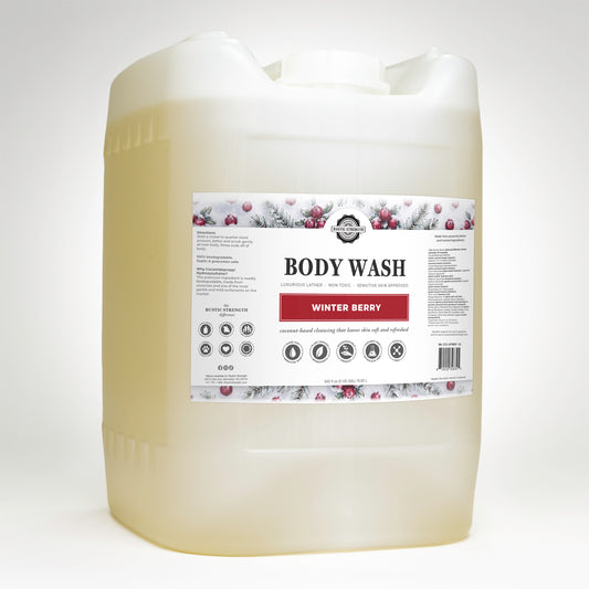 Rustic Strength, Body Wash, 5 Gallon, Eco Jug, Winter Berry