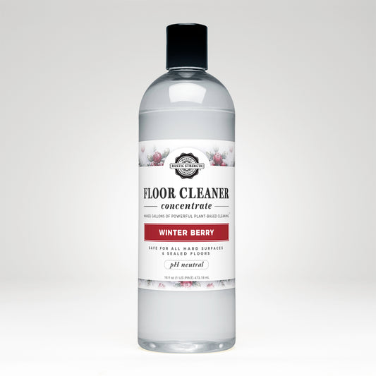Rustic Strength, Floor Cleaner Concentrate, 16oz bottle with flip top cap, Winter Berry