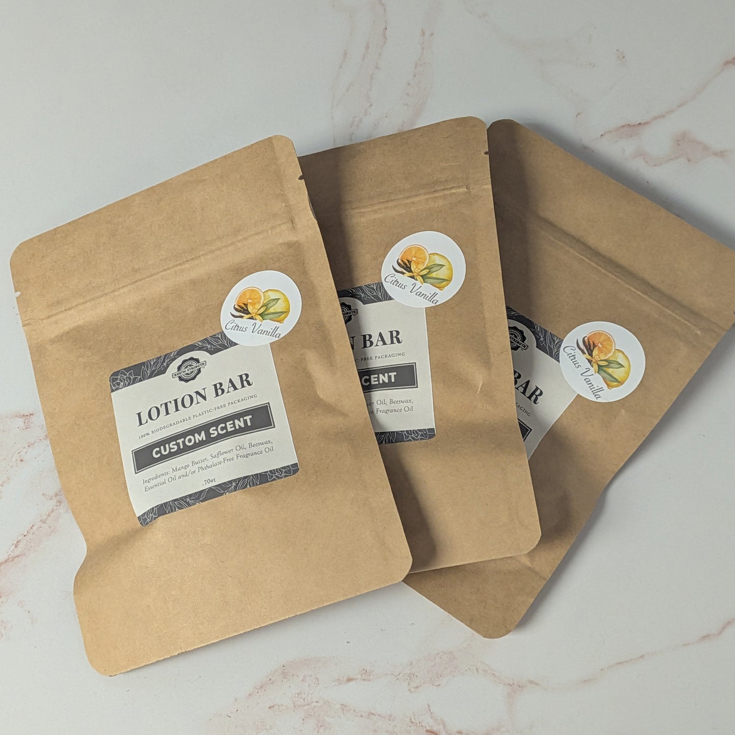 CLEARANCE | Lotion Bars | Citrus Vanilla | 16 bars