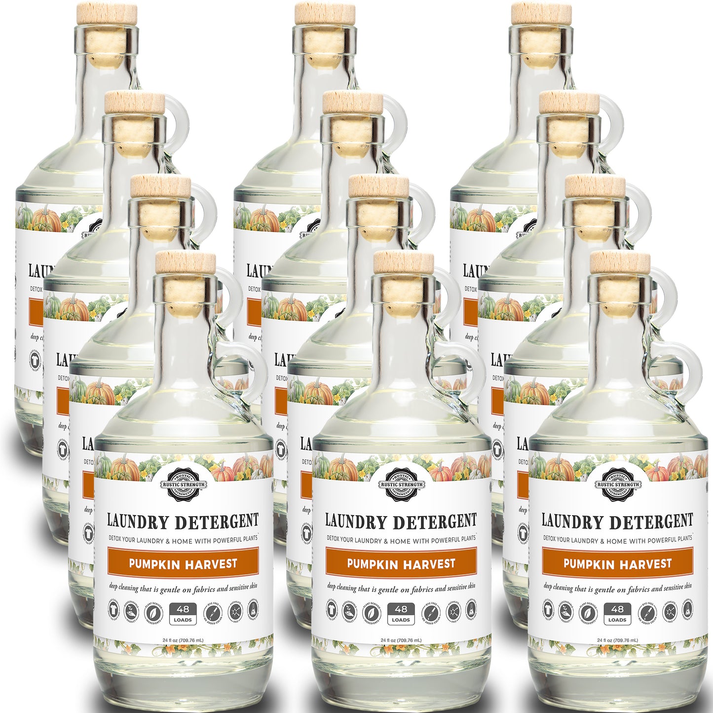Laundry Detergent | Pumpkin Harvest | 24 oz Glass Bottle