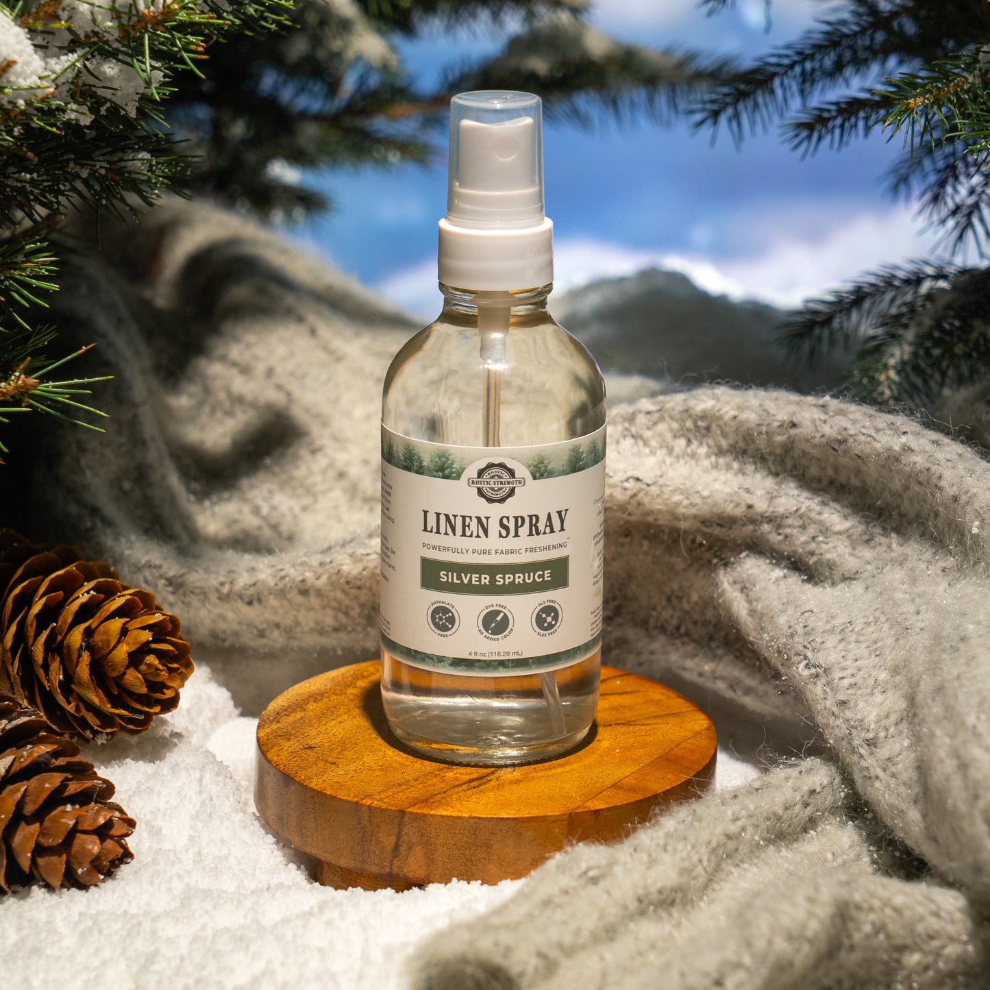 Linen Spray | Silver Spruce | 4 oz Bottle