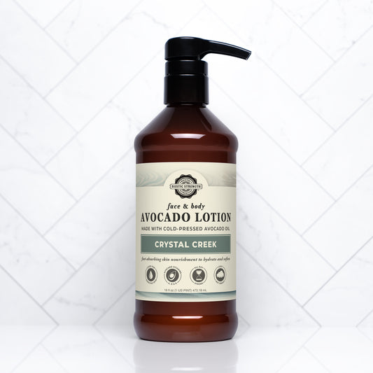 Avocado Lotion for Face & Body | Crystal Creek | 16 oz Bottle