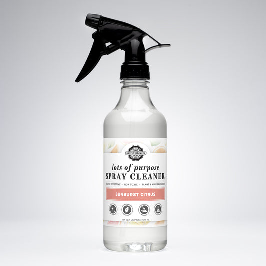 Rustic Strength Wholesale, Lots of Purpose spray cleaner, Ready-to-use, 16 ounce, Plastic spray bottle, Sunburst Citrus