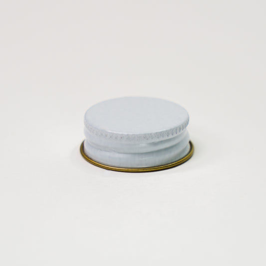 Rustic Strength, Metal Cap, White, displayed against a plain background.