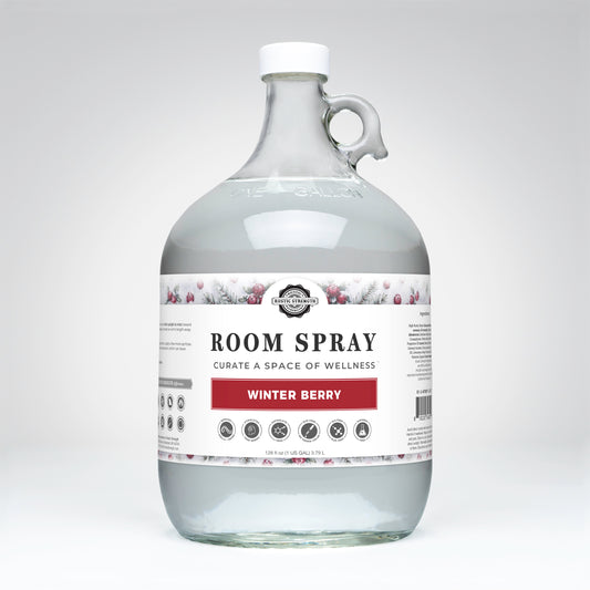 Rustic Strength, Room Spray, 1 Gallon Glass Jug, Winter Berry