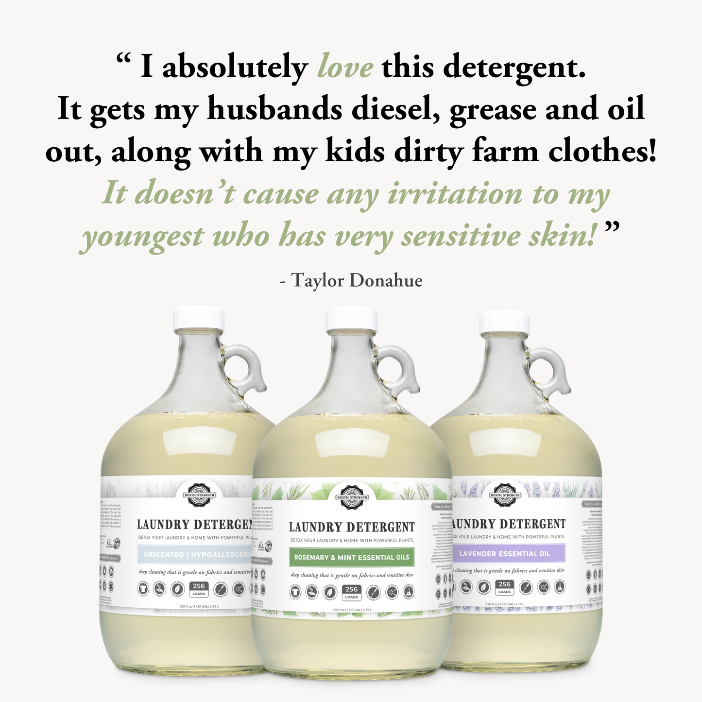 Laundry Detergent | Crystal Creek | 24 oz Glass Bottle