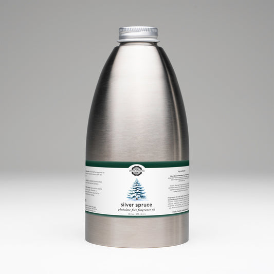 Rustic Strength, Phthalate-Free Fragrance Oil, 16oz, Stainless Steel Bottle, Silver Spruce