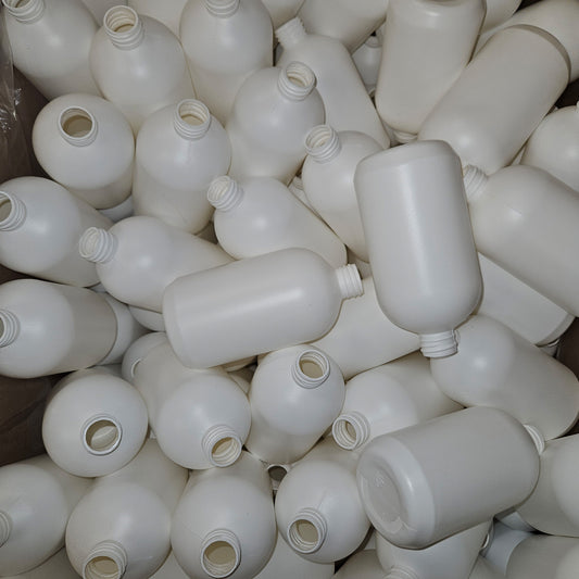 CLEARANCE | 16 oz White Plastic Bottle | apx 100 + count