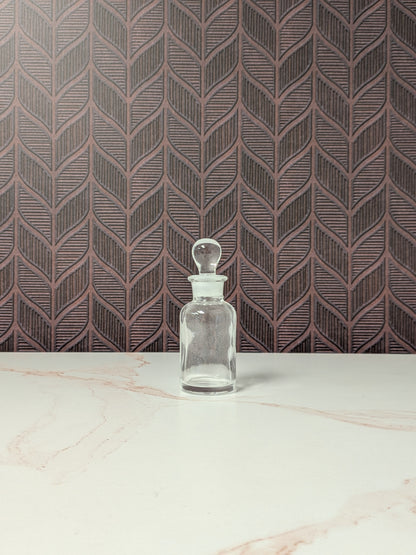 CLEARANCE | Glass Bottle with decorative stopper | 8 count