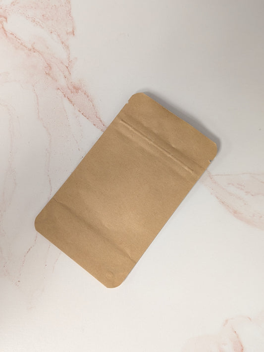 CLEARANCE | Kraft Bags with zipper seal | 162 count