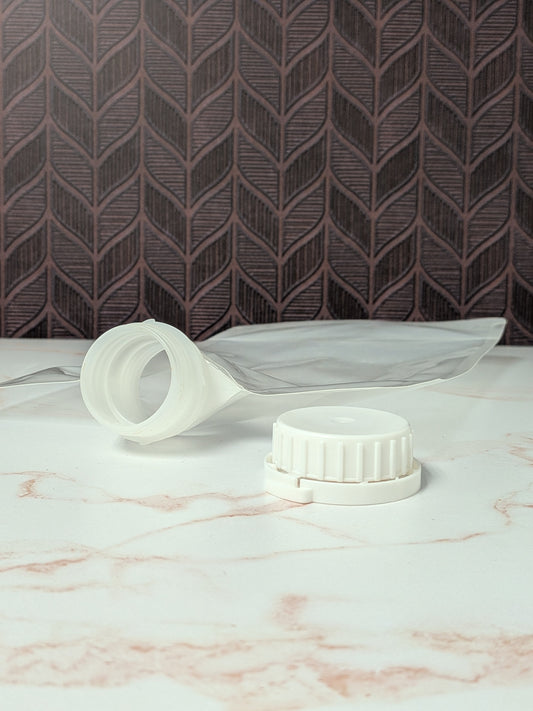 CLEARANCE | 64 oz Clear Bag with locking lid | 7.5" x 12" | apx 245 count