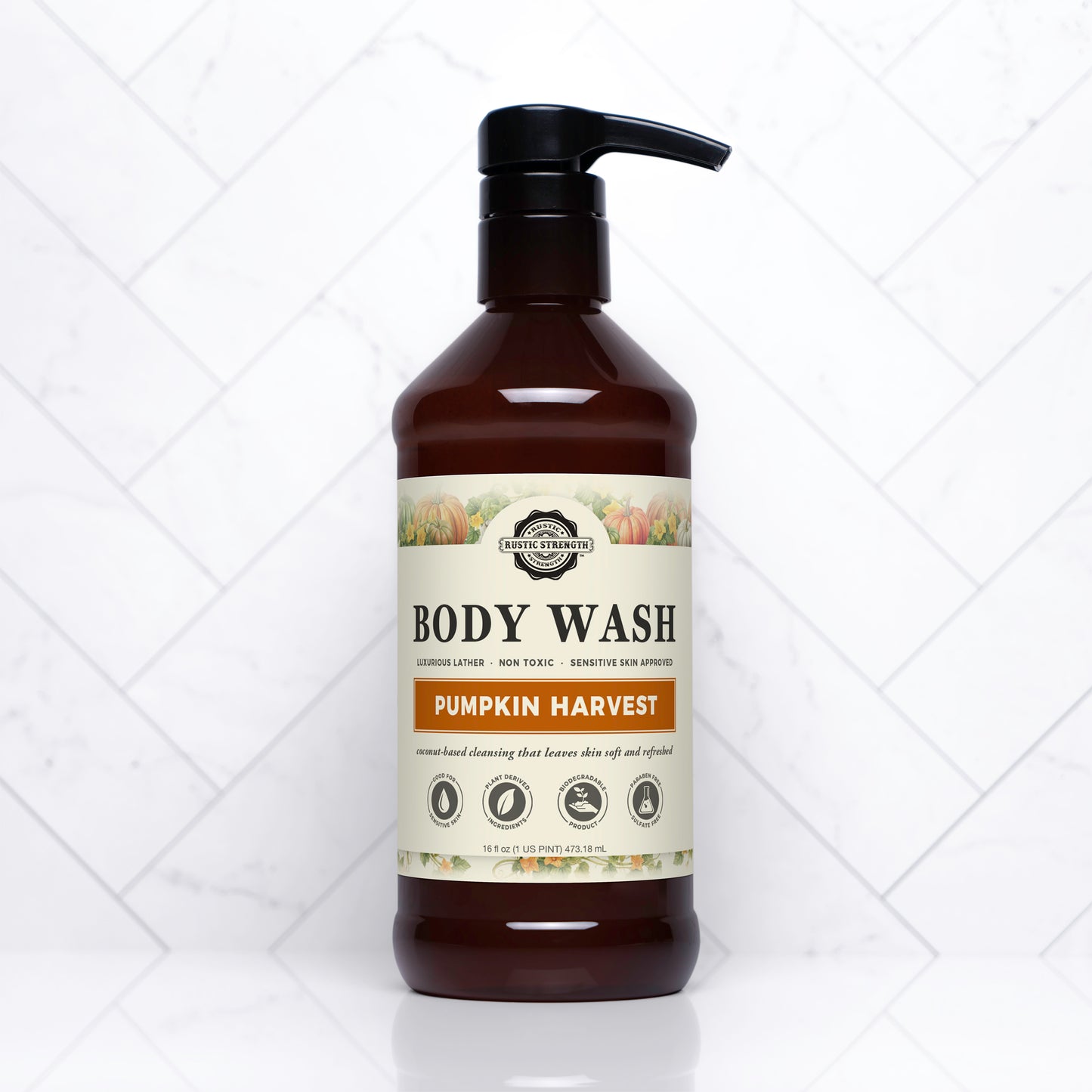 Body Wash | Pumpkin Harvest | 16 oz Bottle