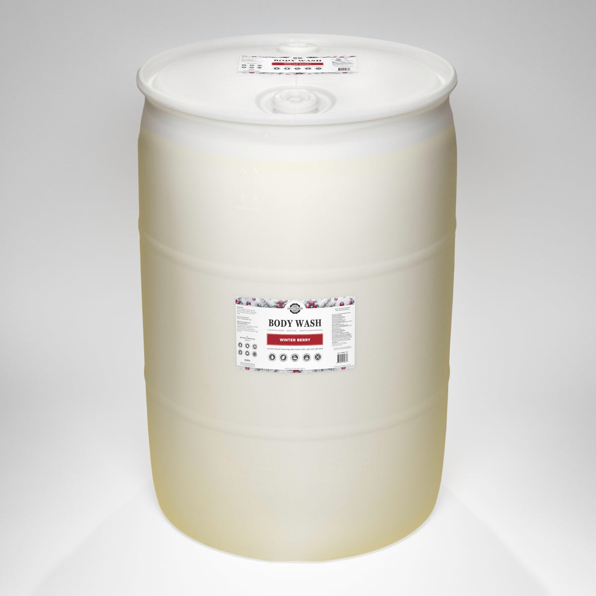 Rustic Strength, Body Wash, 55 Gallon, Drum, Winter Berry