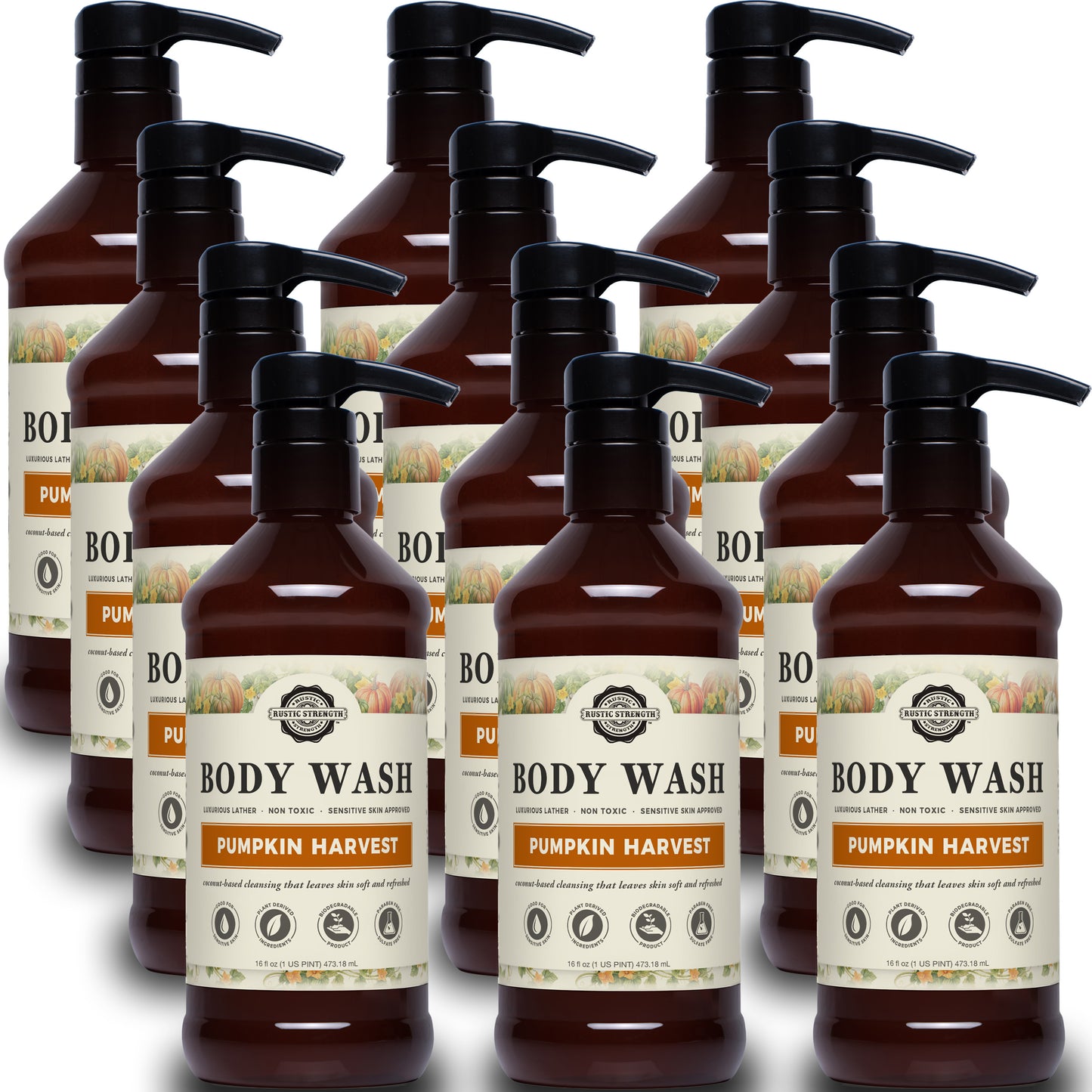 Body Wash | Pumpkin Harvest | 16 oz Bottle