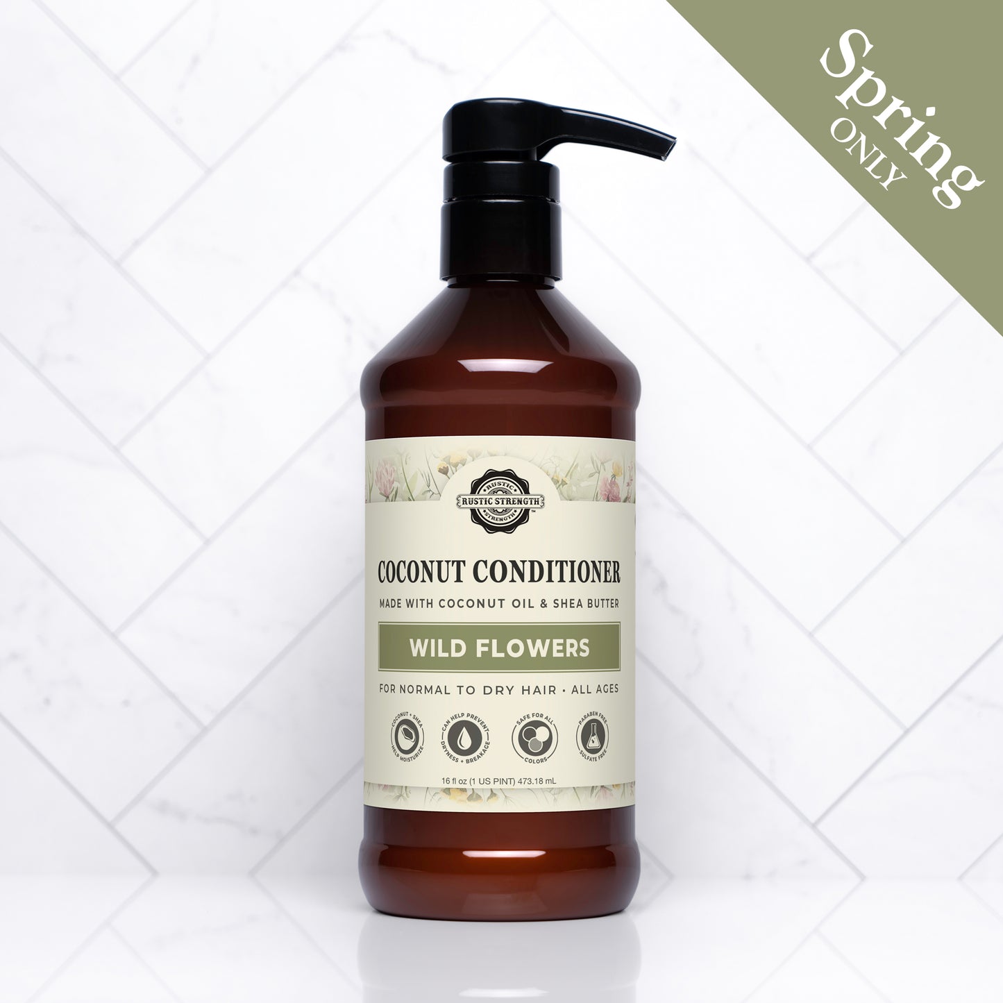 Coconut Conditioner | Wild Flowers | 16 oz Bottle