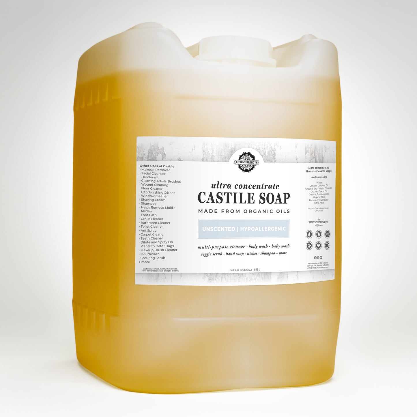 Castile Soap | Ultra Concentrate + Unscented