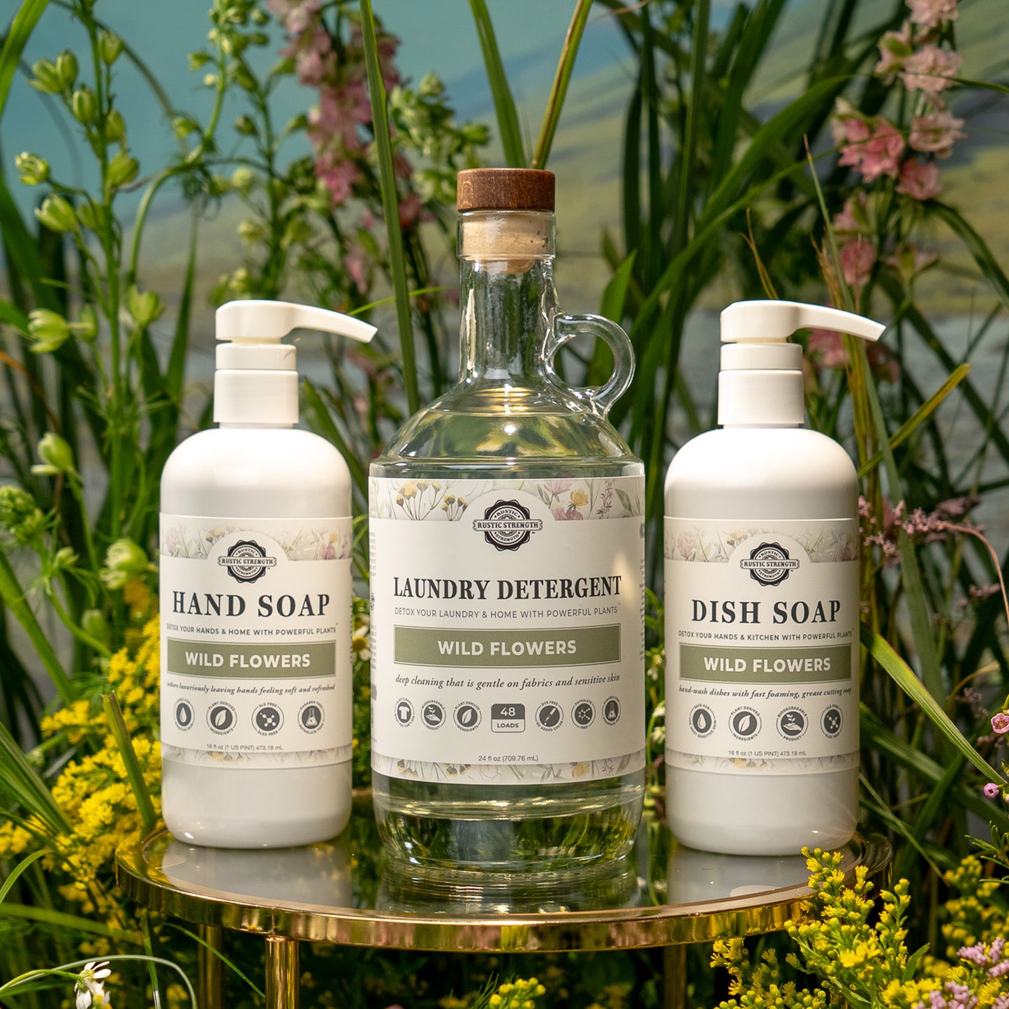 Spring Sample Set | Retail Size Hand, Dish & Laundry | Wild Flowers