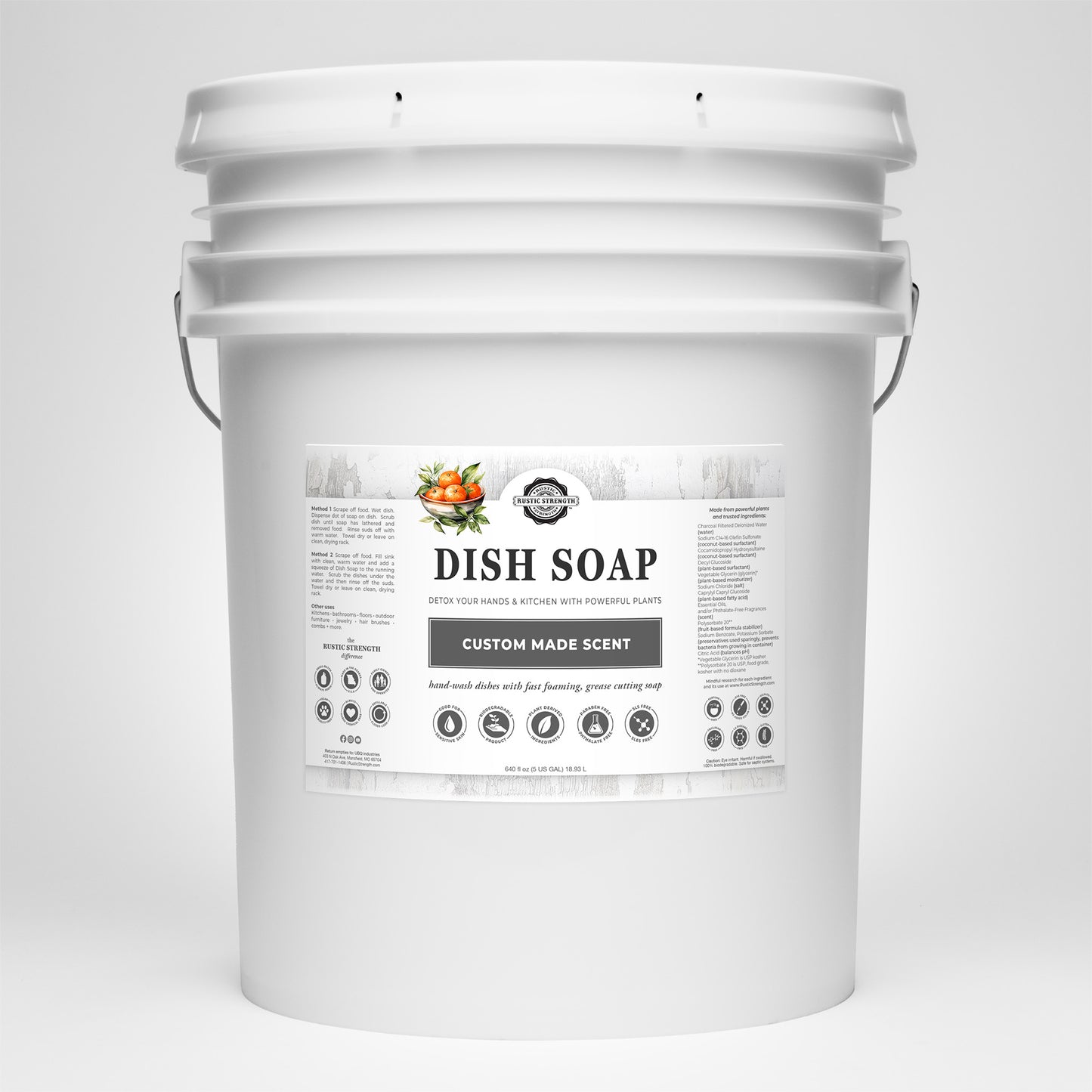 CLEARANCE | Dish Soap  | Clementine | Bucket ( 5 gallon )