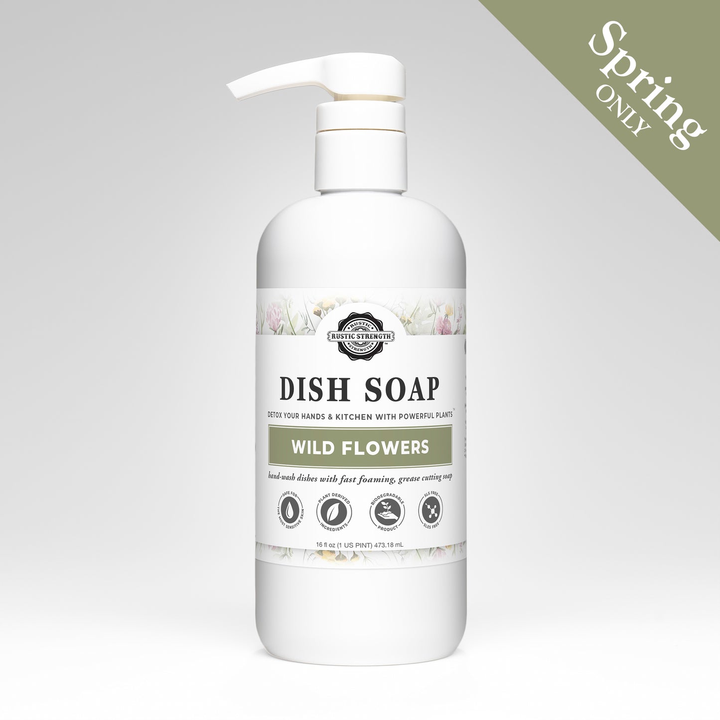 Dish Soap | Wild Flowers | 16 oz Pump Bottle