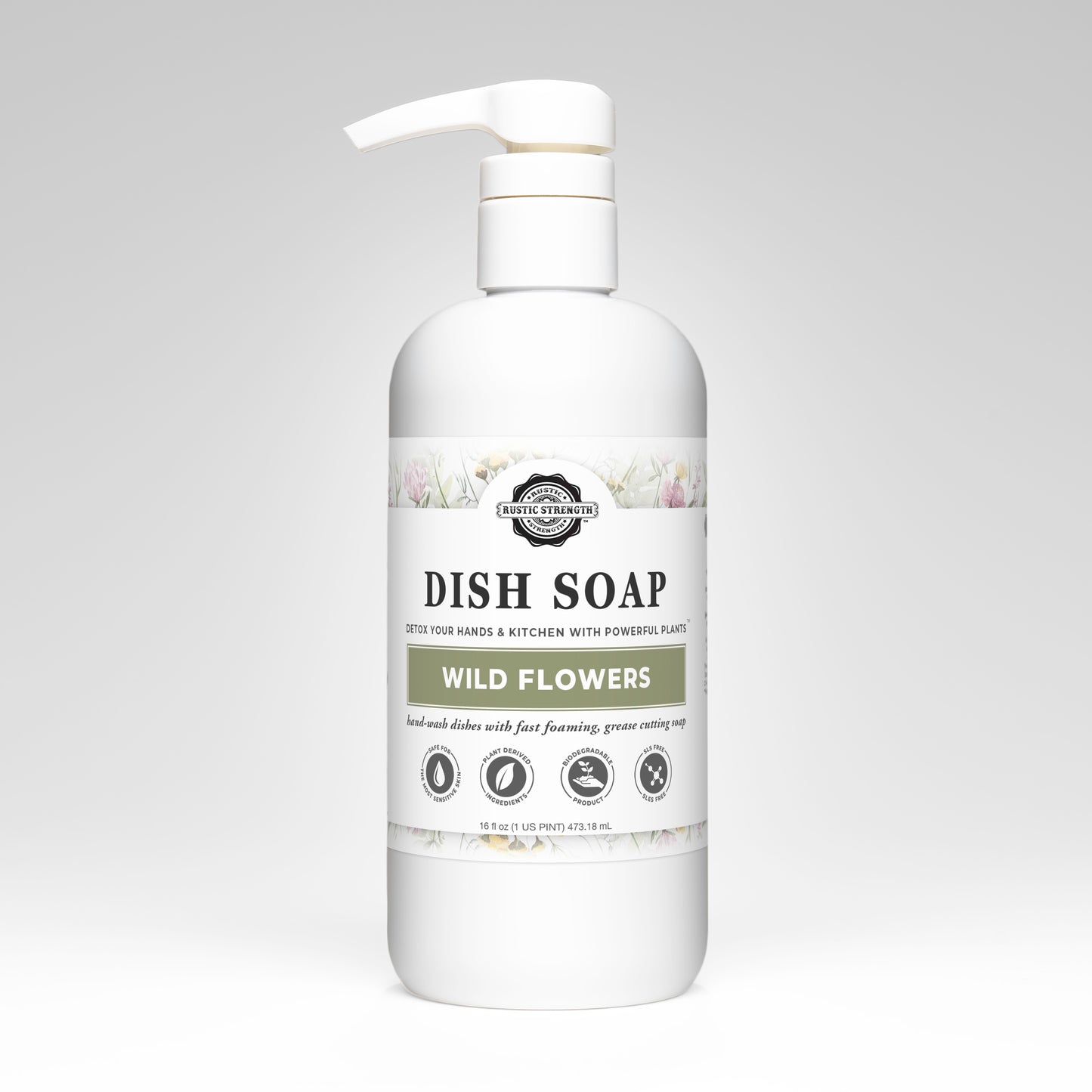 Dish Soap | Wild Flowers | 16 oz Pump Bottle