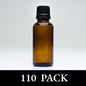 1 oz Amber Essential Oil Bottles with Dropper-Cap | Case of 110