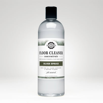 Rustic Strength, Floor Cleaner Concentrate, 16oz Plastic Bottle with flip top cap, Silver Spruce