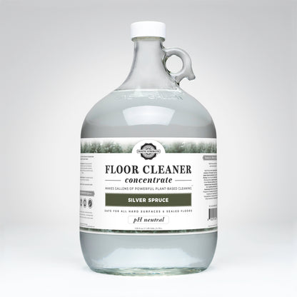 Rustic Strength, Floor Cleaner Concentrate, 1 Gallon, Glass Jug, Silver Spruce