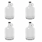 Rustic Strength, 1 Gallon, Glass Jugs, 4 jugs with Black metal caps