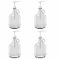 Rustic Strength, 1 Gallon Glass Jug, 4 jugs with white pumps
