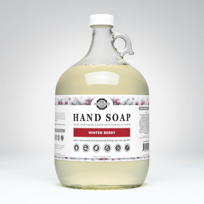 Rustic Strength, Hand Soap, 1 Gallon Glass Jug, Winter Berry