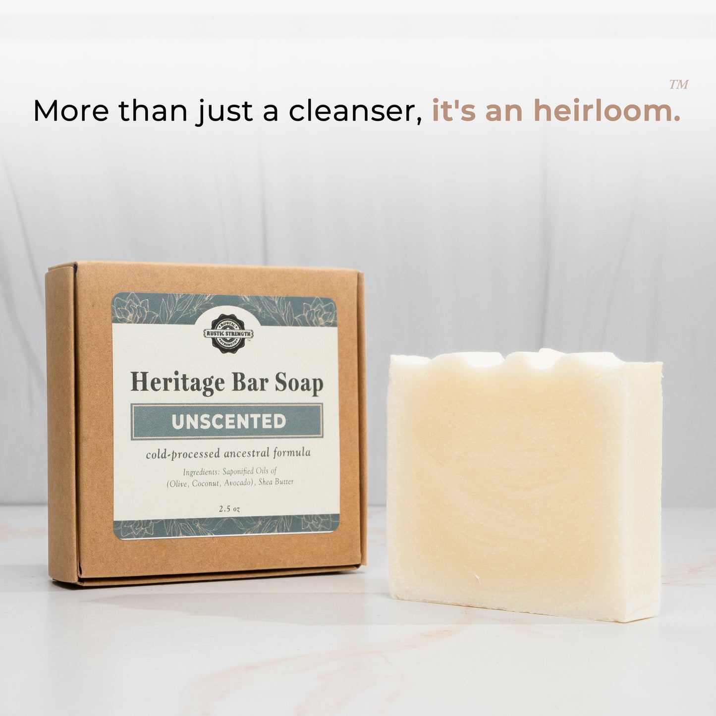 Charcoal Unscented | Heritage Bar Soap
