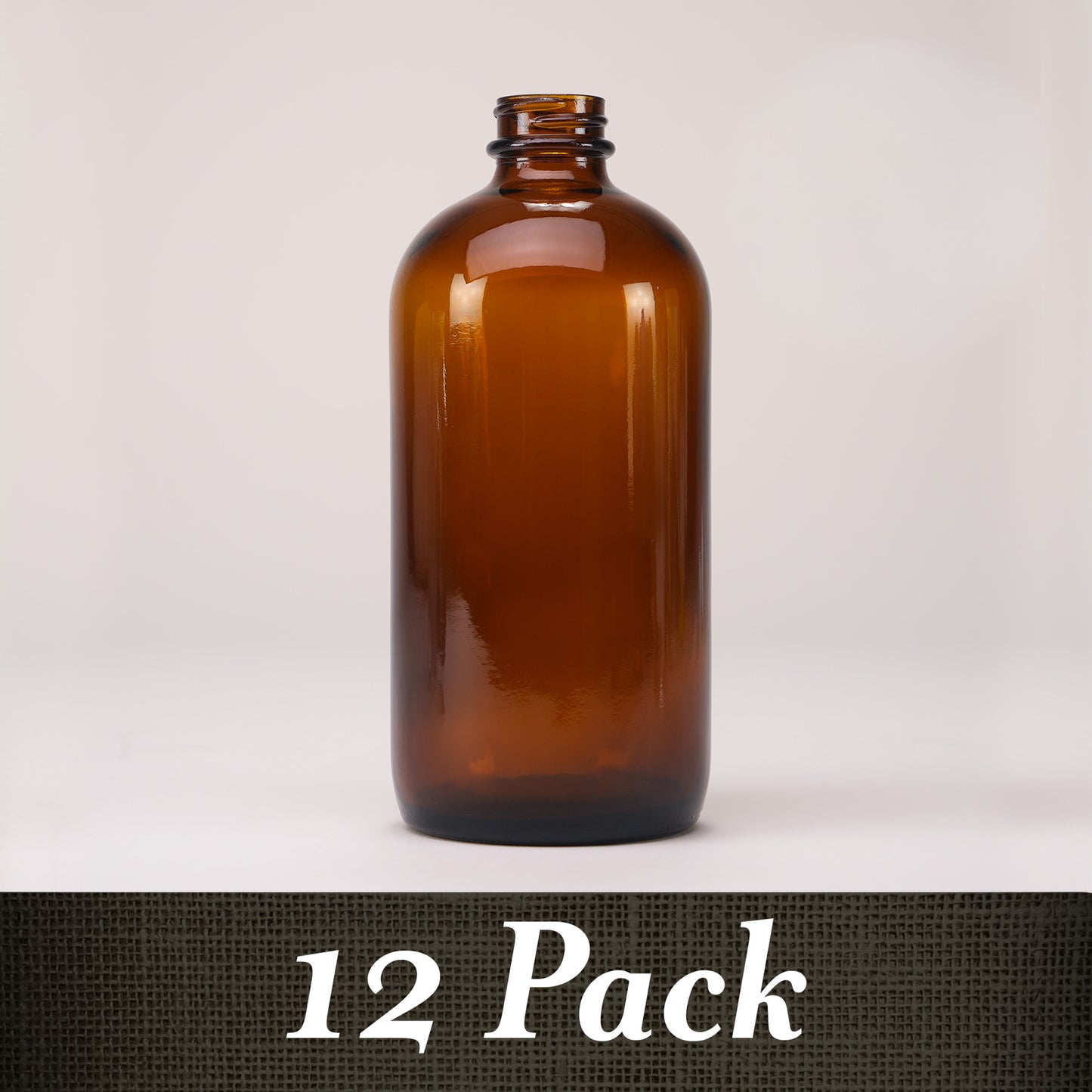16 oz Amber Glass Keeper Bottle | Pack of 12