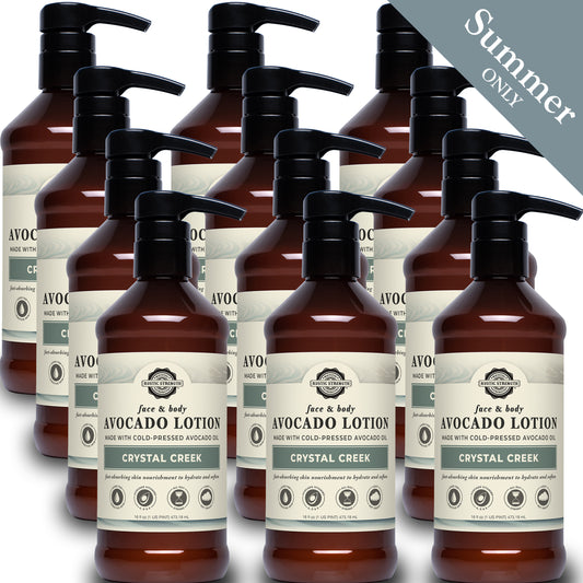 Avocado Lotion for Face & Body | Crystal Creek | 16 oz Bottle