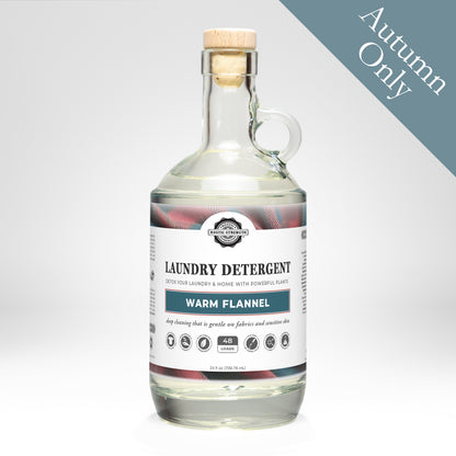 Laundry Detergent | Warm Flannel | 24 oz Glass Bottle