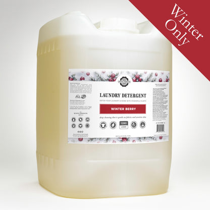 Rustic Strength - Laundry Detergent | 5 Gallon Eco Jug | Winter Berry, with Winter Only badge