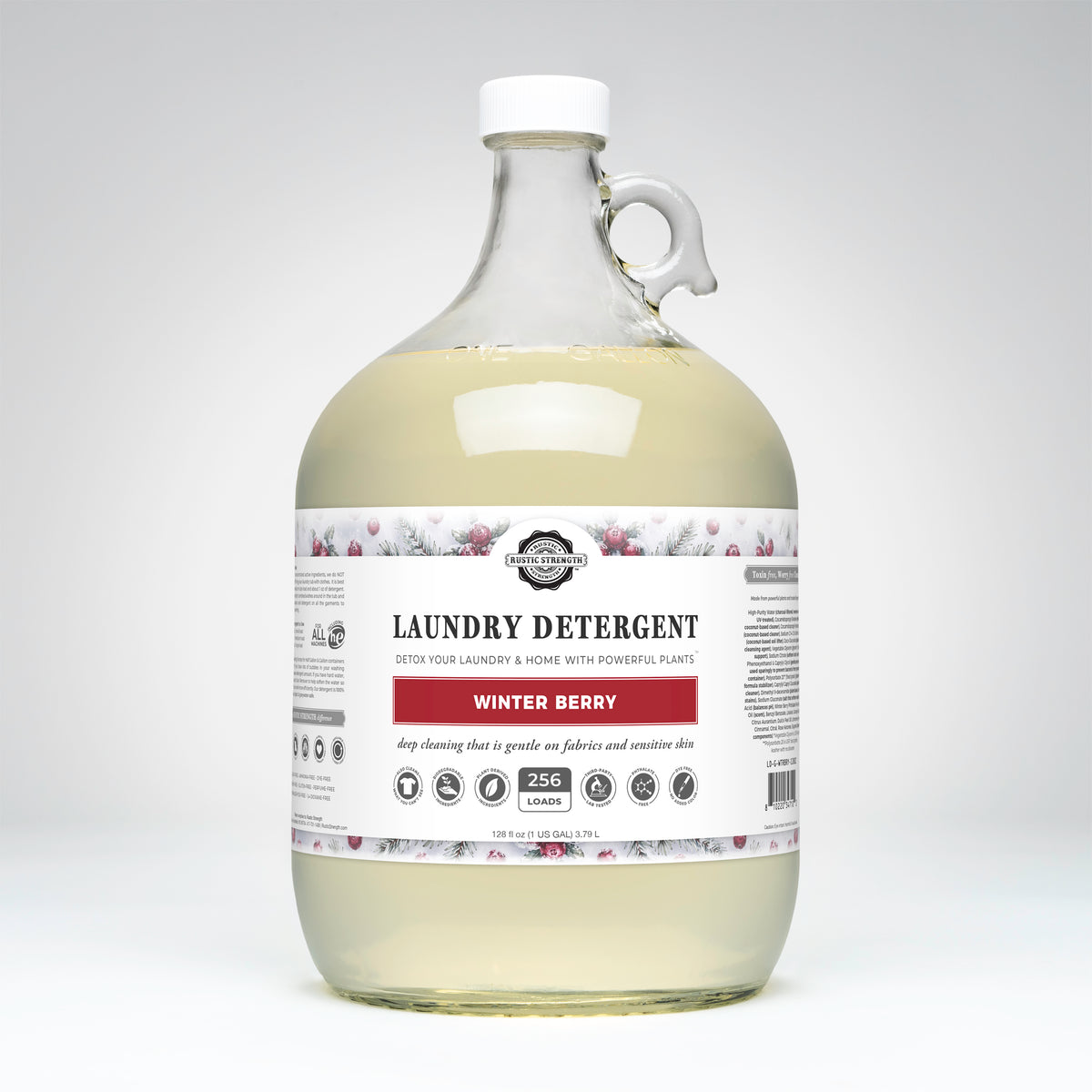 Rustic Strength - Laundry Detergent | 1 Gallon Glass | Winter Berry