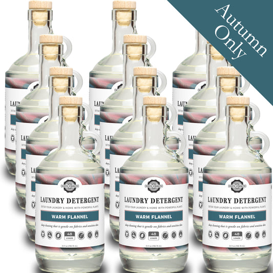 Laundry Detergent | Warm Flannel | 24 oz Glass Bottle