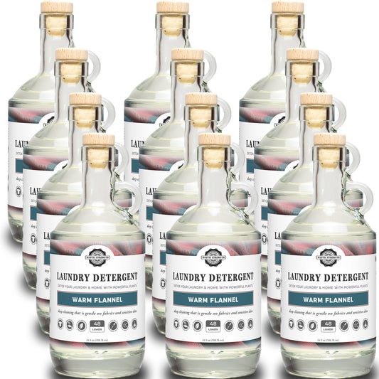 Laundry Detergent | Warm Flannel | 24 oz Glass Bottle