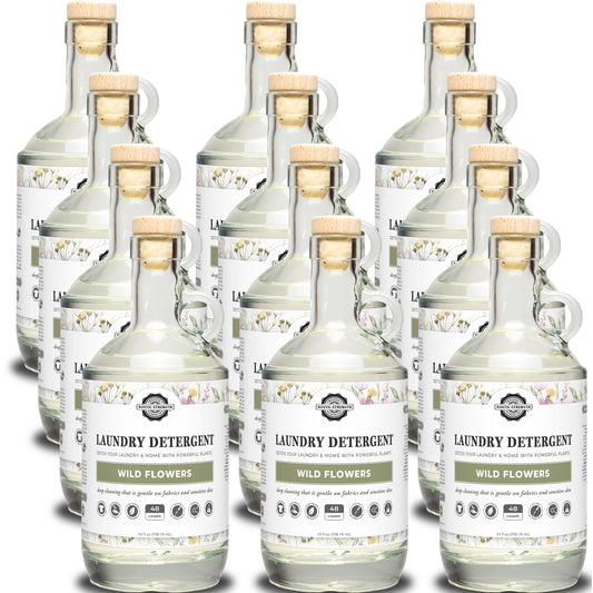 Laundry Detergent | Wild Flowers | 24 oz Glass Bottle