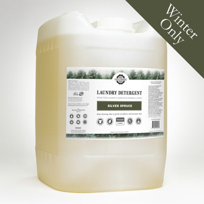 Rustic Strength, Laundry Detergent, 5 Gallon, Eco Jug, Silver Spruce, with Winter Only badge