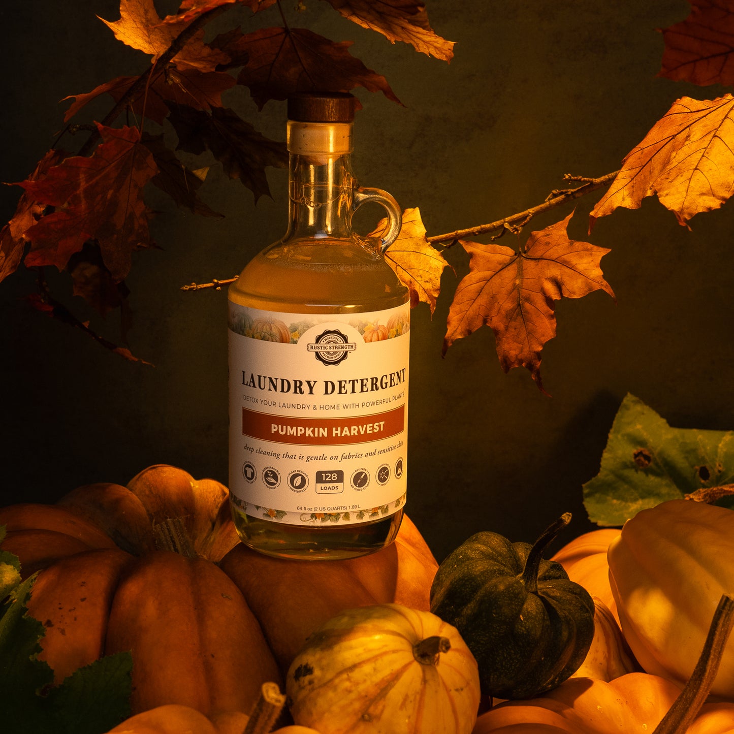 Laundry Detergent | Pumpkin Harvest | 24 oz Glass Bottle