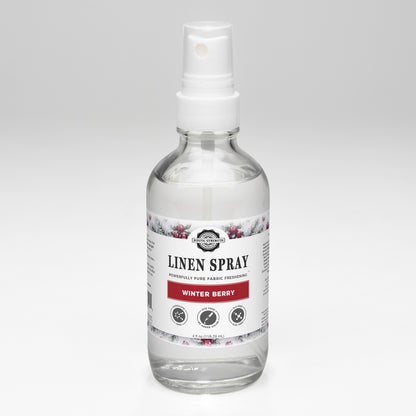 Rustic Strength, Linen Spray, 4oz, Glass with spray top, Winter Berry