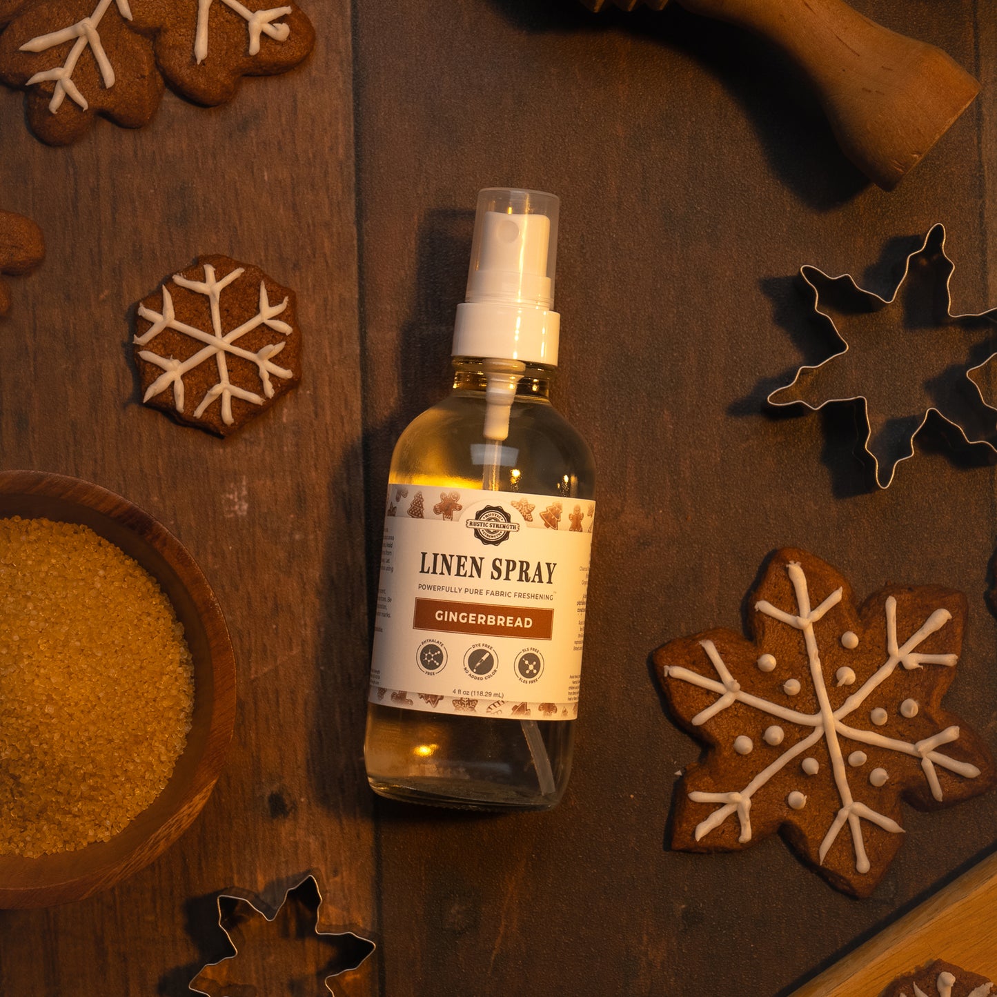 Linen Spray | Gingerbread | 4 oz Bottle