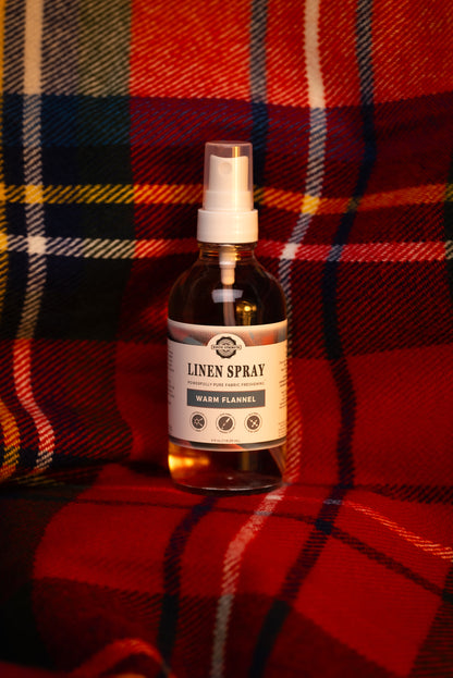 Linen Spray | Warm Flannel | 4 oz Bottle