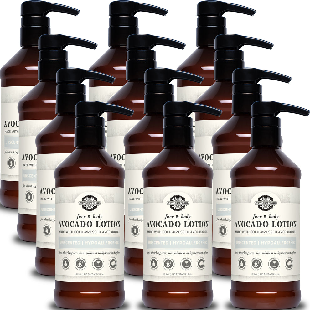 Avocado Lotion for Face & Body | 16 oz Bottle – rusticstrengthwholesale