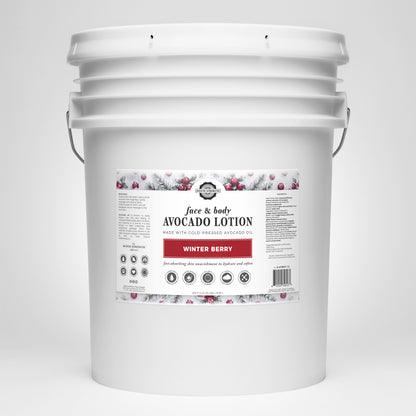 Rustic Strength, Avocado Lotion, 5 Gallon, Bucket, Winter Berry