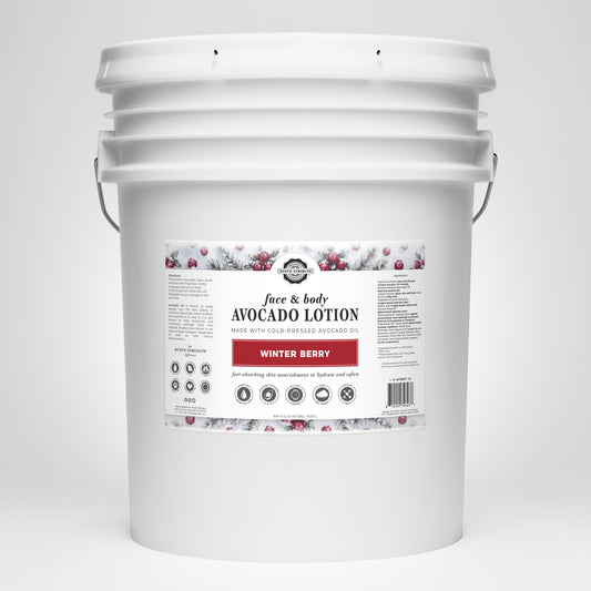 Rustic Strength, Avocado Lotion, 5 Gallon, Bucket, Winter Berry