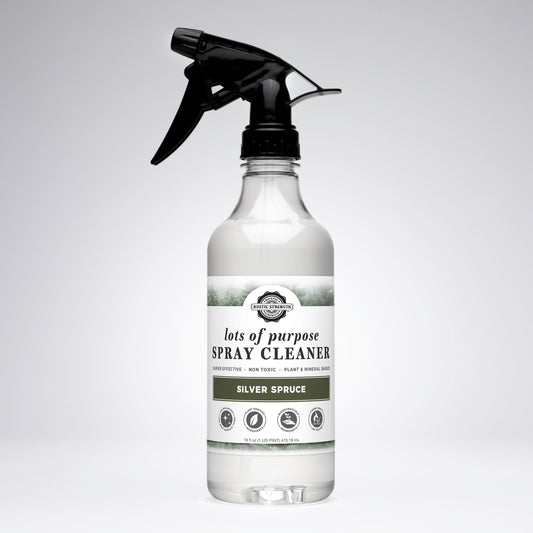 Rustic Strength, Lots of Purpose Spray Cleaner, 16oz, Plastic Bottle with Spray, Silver Spruce