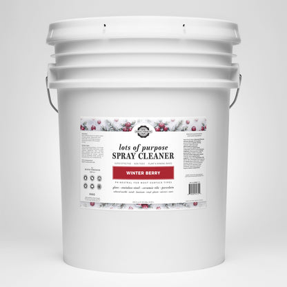 Rustic Strength, Lots of Purpose Spray Cleaner, 5 Gallon, Bucket, Winter Berry