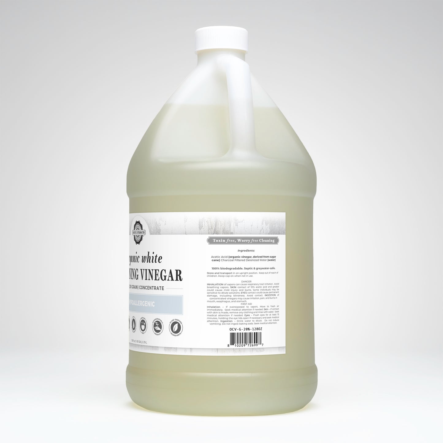 Organic Cleaning Vinegar - 200 grain
